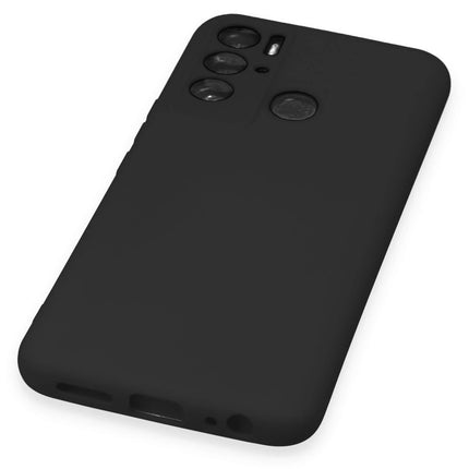 Tecno Pova Neo Nano içi Kadife Silikon Kılıf - Siyah 5
