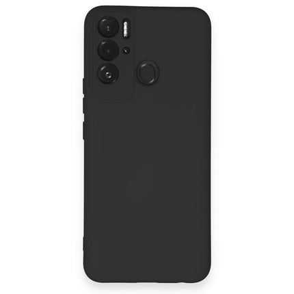 Tecno Pova Neo Nano içi Kadife Silikon Kılıf - Siyah