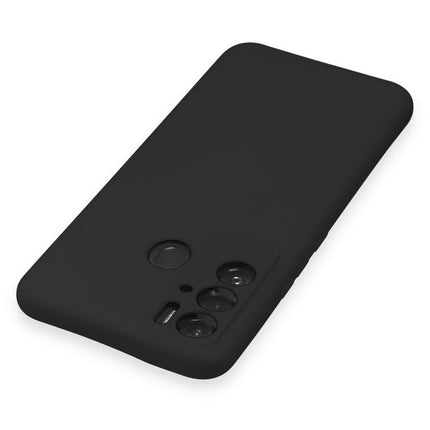 Tecno Pova Neo Nano içi Kadife Silikon Kılıf - Siyah 4