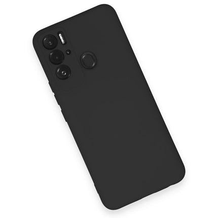 Tecno Pova Neo Nano içi Kadife Silikon Kılıf - Siyah 3