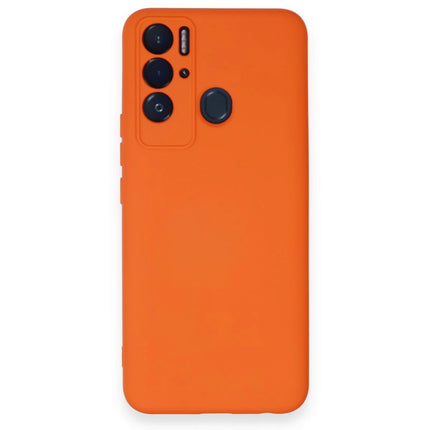 Tecno Pova Neo Nano içi Kadife Silikon Kılıf - Turuncu
