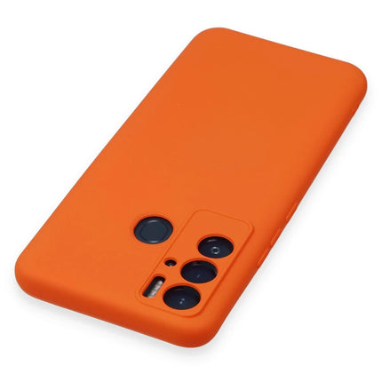 Tecno Pova Neo Nano içi Kadife Silikon Kılıf - Turuncu 3