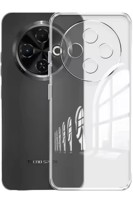 Tecno Spark 30C Lüx Şeffaf Silikon Kılıf