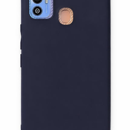 Tecno Spark 7T First Silikon Kılıf - Lacivert