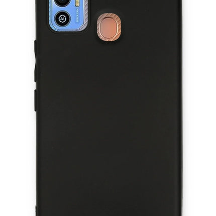 Tecno Spark 7T First Silikon Kılıf - Siyah