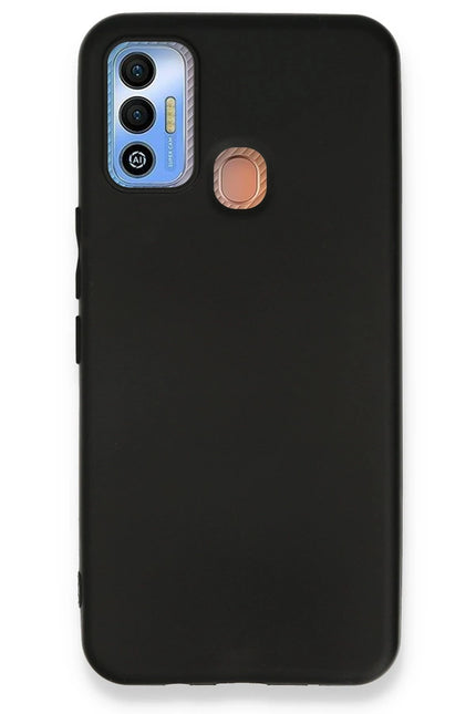 Tecno Spark 7T First Silikon Kılıf - Siyah