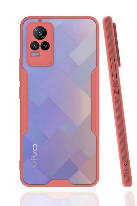 Vivo V21e Platin Silikon Kılıf - Pembe