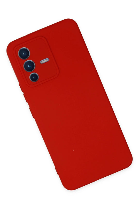 Vivo V23 5G Nano içi Kadife Silikon Kılıf - Kırmızı 2