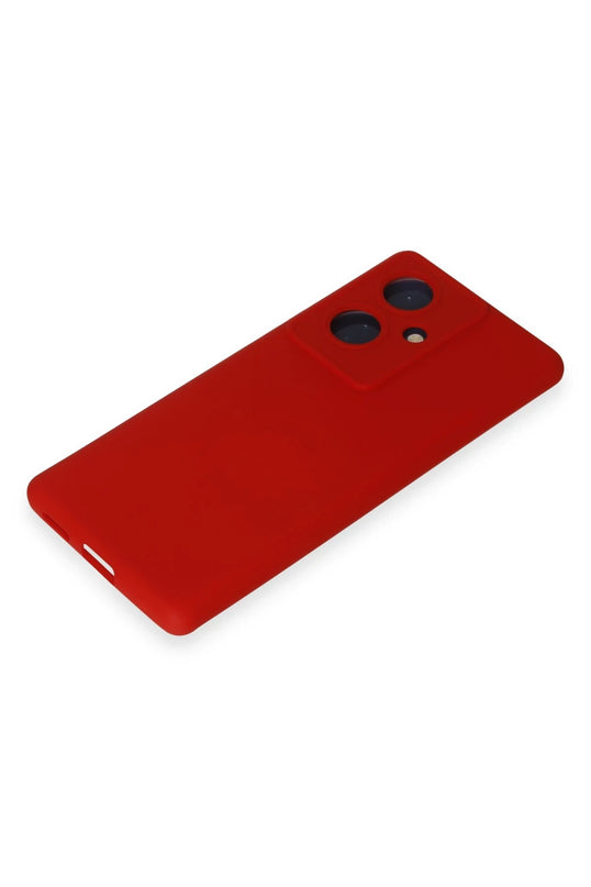 Vivo V29 Lite Nano içi Kadife Silikon Kılıf - Kırmızı 4