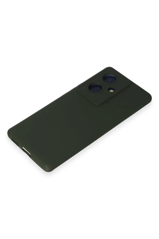 Vivo V29 Lite Nano içi Kadife Silikon Kılıf - Koyu Yeşil 4
