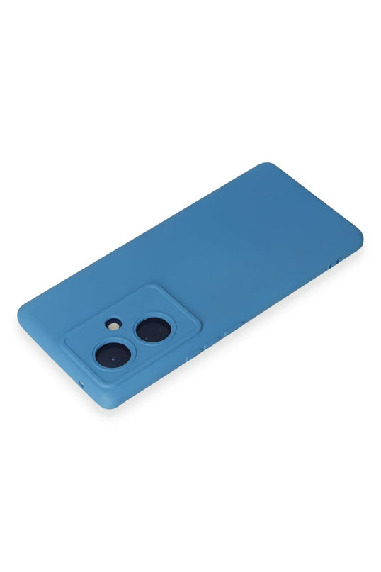 Vivo V29 Lite Nano içi Kadife Silikon Kılıf - Mavi 3