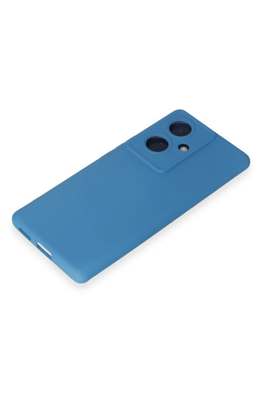 Vivo V29 Lite Nano içi Kadife Silikon Kılıf - Mavi 4