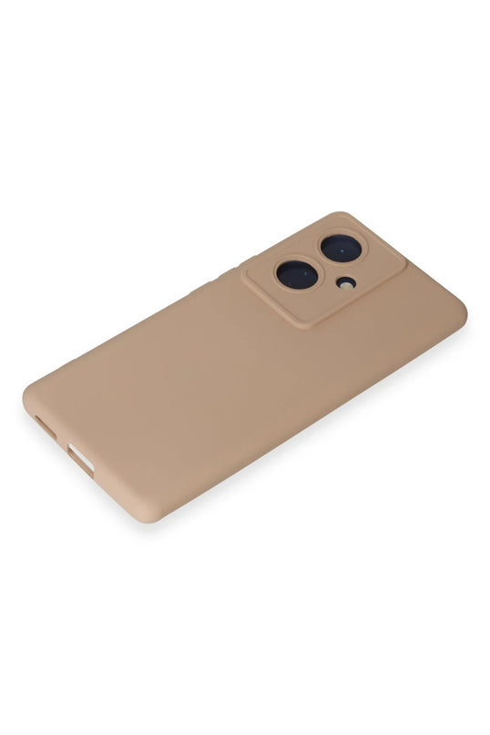 Vivo V29 Lite Nano içi Kadife Silikon Kılıf - Pudra 4