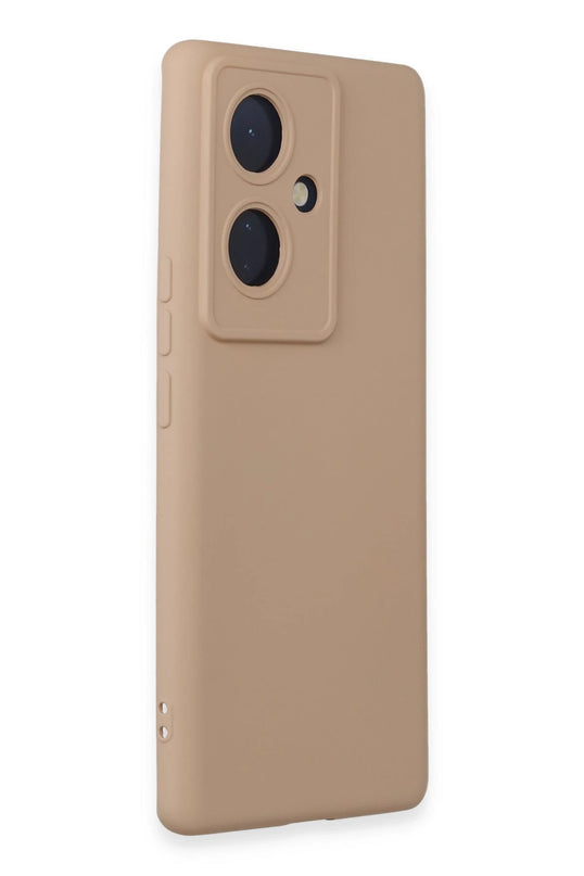 Vivo V29 Lite Nano içi Kadife Silikon Kılıf - Pudra 2
