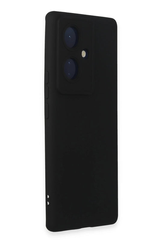 Vivo V29 Lite Nano içi Kadife Silikon Kılıf - Siyah 2