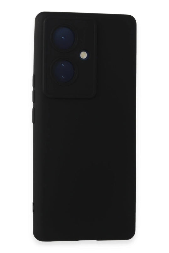 Vivo V29 Lite Nano içi Kadife Silikon Kılıf - Siyah