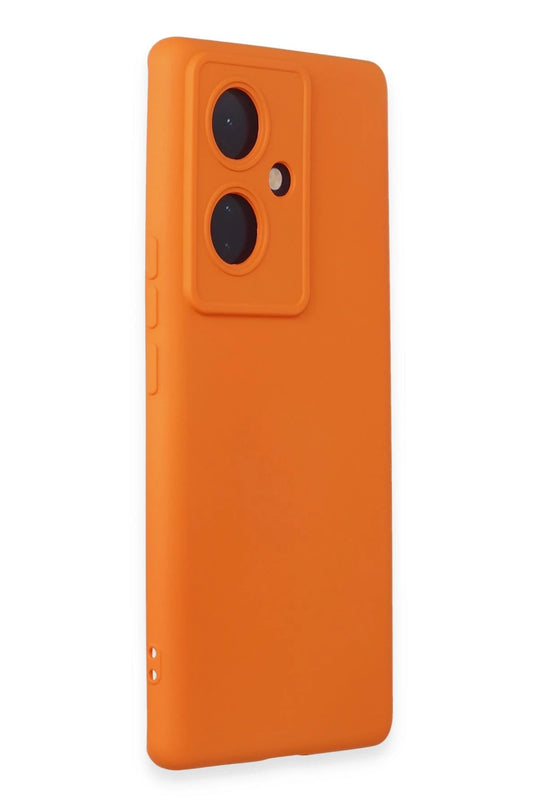 Vivo V29 Lite Nano içi Kadife Silikon Kılıf - Turuncu 2