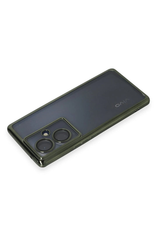 Vivo V29 Lite Razer Lensli Silikon Kılıf - Yeşil 3