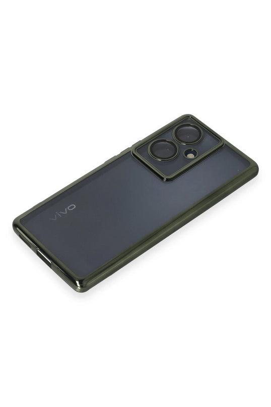 Vivo V29 Lite Razer Lensli Silikon Kılıf - Yeşil 4