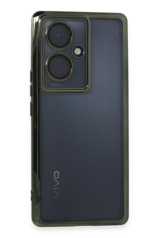 Vivo V29 Lite Razer Lensli Silikon Kılıf - Yeşil