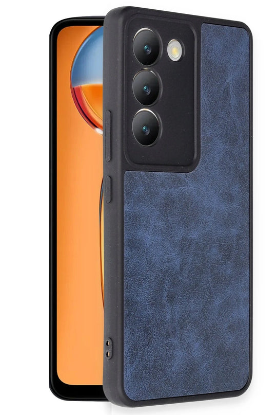 Vivo V30 Lite 4G Aras Deri Kapak Kılıf - Lacivert 2