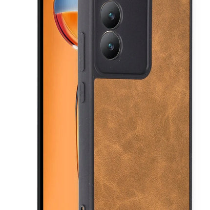 Vivo V30 Lite 4G Aras Deri Kapak Kılıf - Taba 2