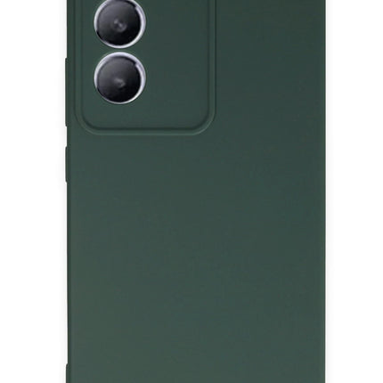 Vivo V30 Lite 4G First Silikon Kılıf - Koyu Yeşil
