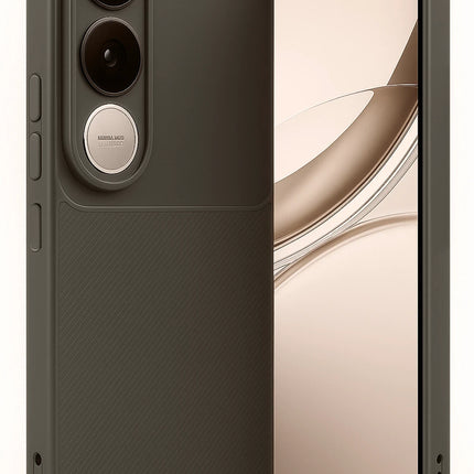 Vivo V50 Lite 4G Auto Focus Karbon Kapak Kılıf - Kahverengi