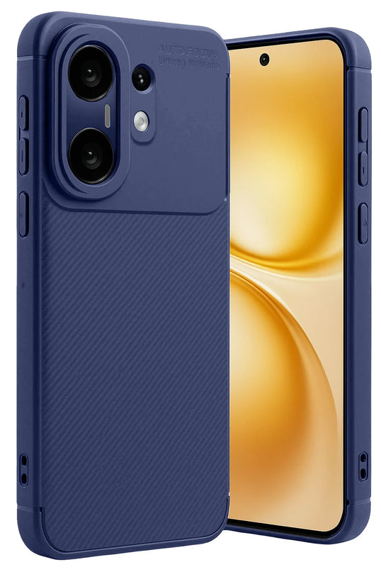 Vivo X200 FE Auto Focus Karbon Kapak Kılıf - Lacivert