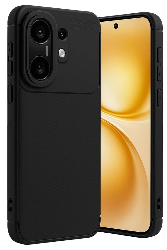 Vivo X200 FE Auto Focus Karbon Kapak Kılıf - Siyah