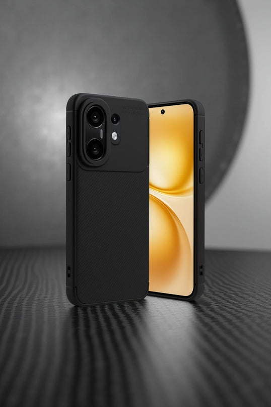 Vivo X200 FE Auto Focus Karbon Kapak Kılıf - Siyah 5