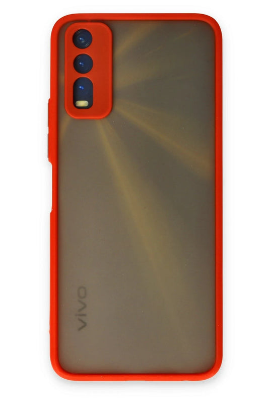 Vivo Y11S Montreal Silikon Kapak Kılıf - Kırmızı