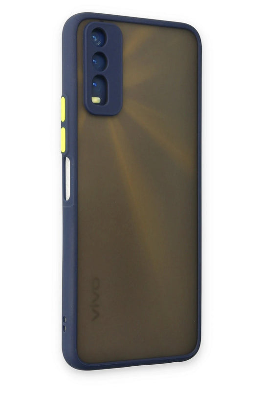 Vivo Y11S Montreal Silikon Kapak Kılıf - Lacivert 3