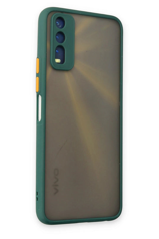 Vivo Y11S Montreal Silikon Kapak Kılıf - Yeşil 3