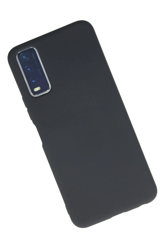 Vivo Y11S Nano içi Kadife Silikon Kılıf - Gri 2