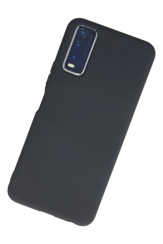 Vivo Y11S Nano içi Kadife Silikon Kılıf - Gri 3