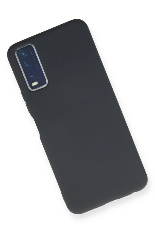 Vivo Y11S Nano içi Kadife Silikon Kılıf - Lacivert 2