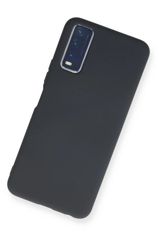 Vivo Y11S Nano içi Kadife Silikon Kılıf - Lacivert 3