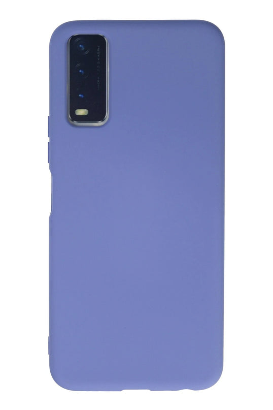 Vivo Y11S Nano içi Kadife Silikon Kılıf - Lila