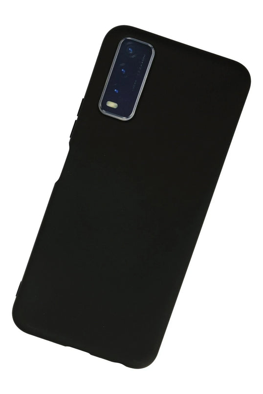 Vivo Y11S Nano içi Kadife Silikon Kılıf - Siyah 3