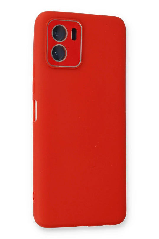Vivo Y15S Lansman Glass Kapak Kılıf - Kırmızı 3