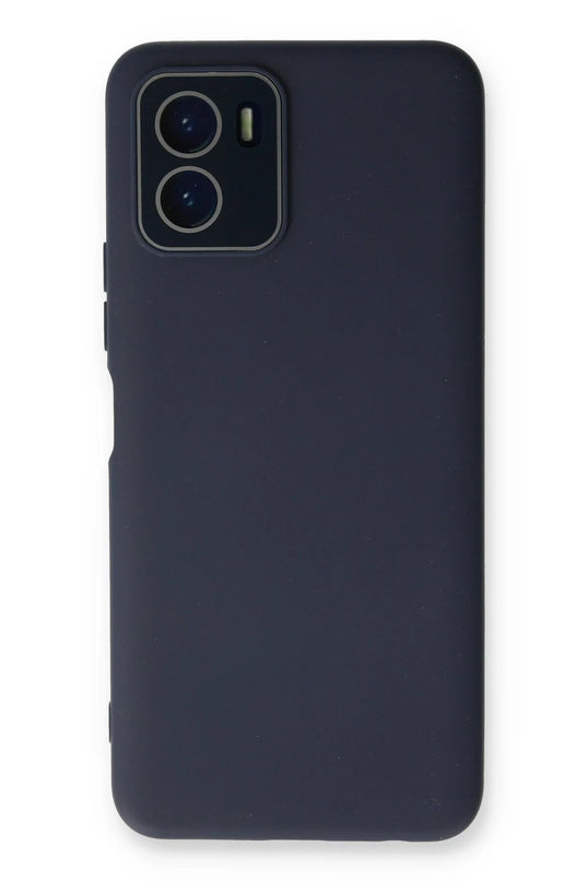 Vivo Y15S Lansman Glass Kapak Kılıf - Lacivert