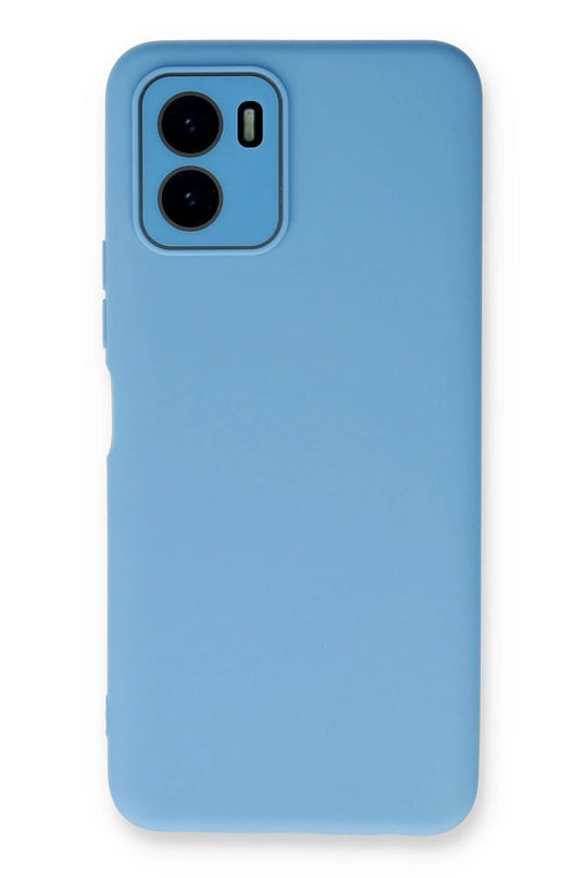 Vivo Y15S Lansman Glass Kapak Kılıf - Mavi