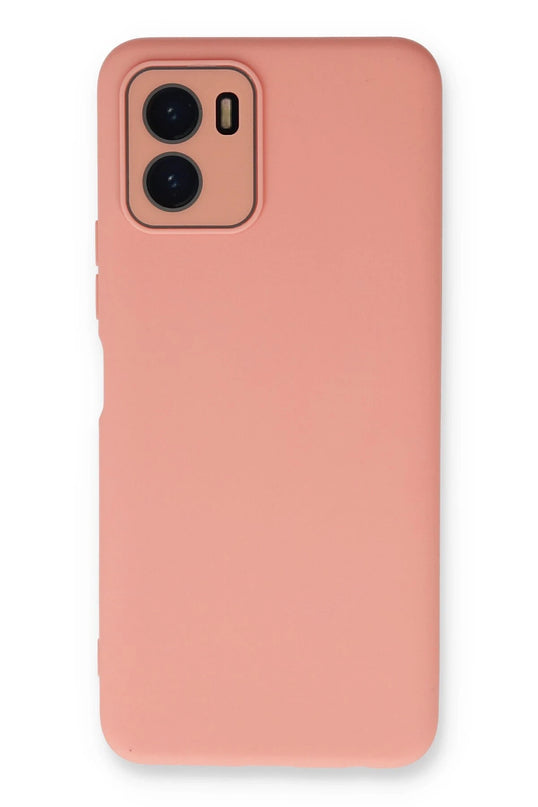 Vivo Y15S Lansman Glass Kapak Kılıf - Pembe