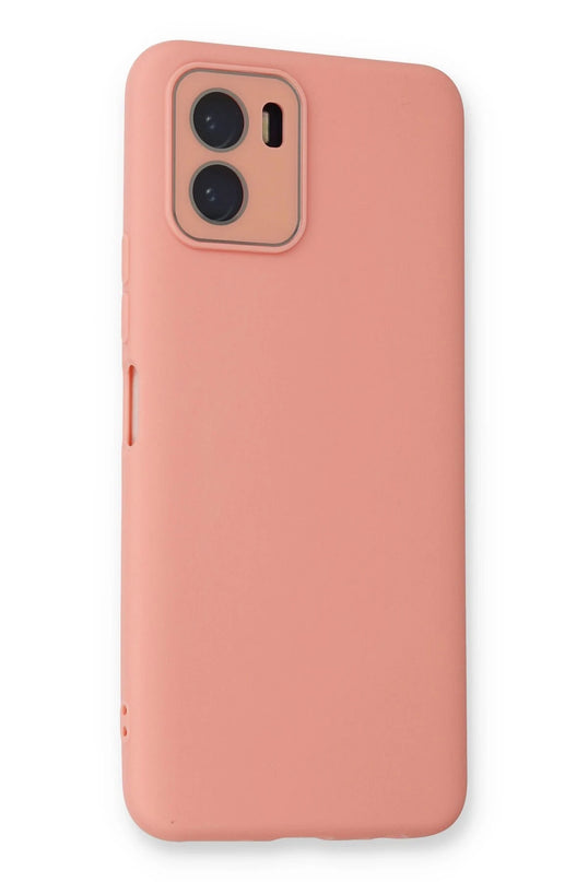 Vivo Y15S Lansman Glass Kapak Kılıf - Pembe 2