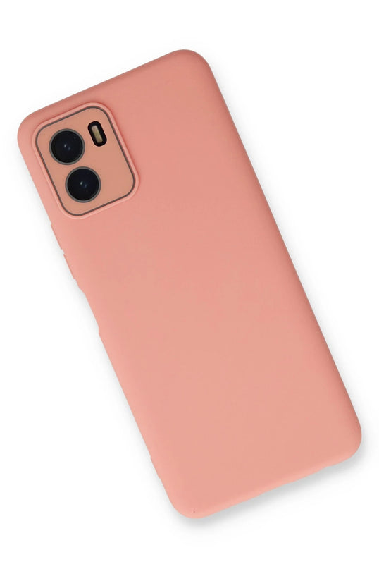 Vivo Y15S Lansman Glass Kapak Kılıf - Pembe 3