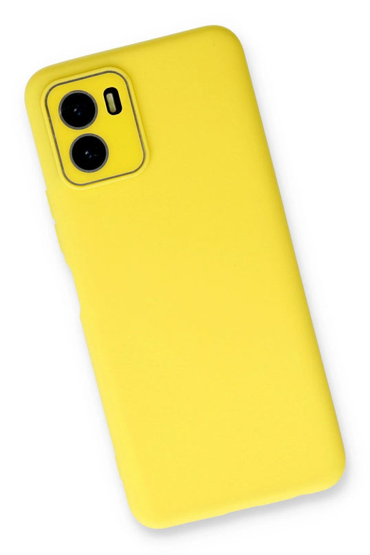 Vivo Y15S Lansman Glass Kapak Kılıf - Sarı 2