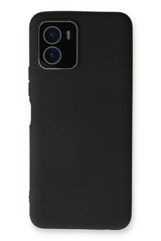 Vivo Y15S Lansman Glass Kapak Kılıf - Siyah