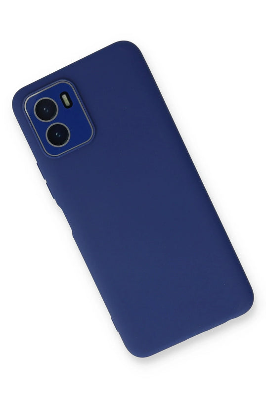 Vivo Y15S Lansman Glass Kapak Kılıf - Sky Blue 3