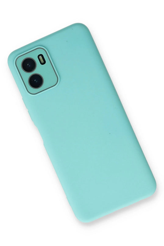 Vivo Y15S Lansman Glass Kapak Kılıf - Turkuaz 3
